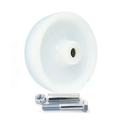 Kunststoffräder Ø 125mm (polyamid nylon) Polyamid Rad Transportrollen mit Montage-Set