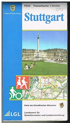 Stuttgart: Karte des Schwäbischen Albvereins (Freizeitkarten 1:50000 / Mit Touristischen Informationen, Wander- und Radwanderungen)
