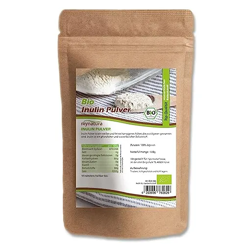 Mynatura Bio Inulin Pulver aus Agaven 1000g | Präbiotisches Ballaststoffpulver für gesunde Verdauung - Ballaststoffpräparate mit hochwertigem Agaven-Inulin, unterstützt die Darmgesundheit und fördert ein angenehmes Sättigungsgefühl.