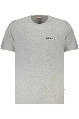GUESS JEANS T-Shirt Herren Graues Kurzärmeliges T-Shirt mit Logo-Druck