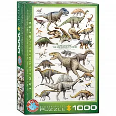 eurographics Puzzle - Dinosaurier der Kreidezeit - 1000 Teile 300742