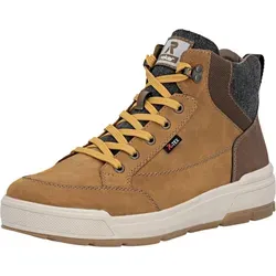 Schnürstiefelette RIEKER - Herren Leder Stiefelette in Gr. 45, braun - Wanderschuhe mit RiekerTEX-Technologie und kuscheligem Schurwoll-Futter für optimalen Tragekomfort bei jedem Wetter. Ideal für lässige Outfits und sichere Schritte dank griffiger Sohle.