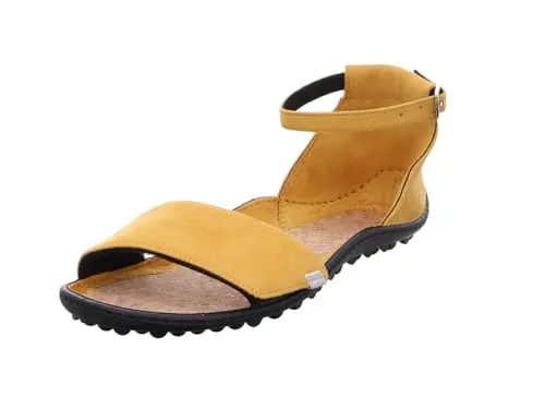 leguano JARA GELB Wanderschuhe Gr. 43 - Bequeme und flexible Wanderschuhe in leuchtendem Gelb, ideal für aktive Outdoor-Abenteuer und natürliche Fußbewegung.