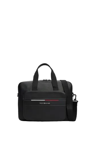 Tommy Hilfiger Foundation Aktentasche mit Laptopfach 40 cm in schwarz von Tommy Hilfiger
