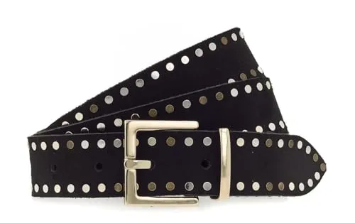 Tamaris Ledergürtel Essential Classics schwarz 100 - Hochwertiger Gürtel aus 90% Leder, mit stilvollem Logo-Prägung und klassischer Dornschließe – ideal für jeden Anlass.