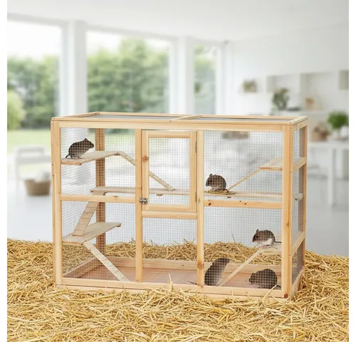 Melko Kleintierkäfig Kleintierkäfig Nagerkäfig Hamsterkäfig Mäusekäfig Rattenkäfig Käfig, verzinkt