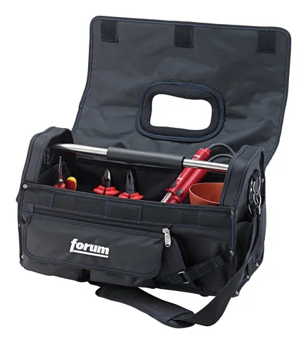 Forum Werkzeug-Tasche Elektriker 480 x 220 x 280 mm - Praktische Werkzeug-Tasche für Elektriker, robust und geräumig, ideal für den mobilen Einsatz auf Baustellen.