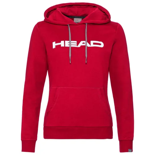Head Kapuzenpullover Hoodie Club Rosie rot/weiss Damen XXL - Badmintonbekleidung für Damen, bequemer Hoodie mit praktischen Känguru-Taschen und stylischem HEAD Logo, perfekt für Alltag und Sport.