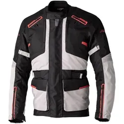 RST Endurance Motorrad Textiljacke, schwarz-grau-rot, Größe S - Motorradjacke aus Max Tex Polyester mit ballistischem Gewebe und herausnehmbarem, wasserdichtem SinAqua-Futter für optimalen Schutz und Komfort.