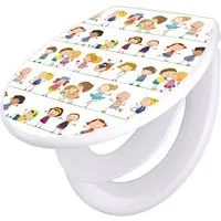 banjado WC-Sitz Motiv Kinder mit Kindersitz
