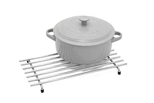 simplywire – Untersetzer – Hitzebeständig – Küchenarbeitsplattenschutz – Groß – Chrom