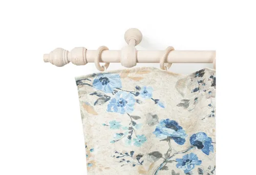 SN DECO GROUP Gardinenstange Filigrano, 1-läufig, Fixmaß, mit Bohren, verschraubt, Holzwerkstoff, 28 mm, Holz, verschiedene Längen und Farben, Komplettset