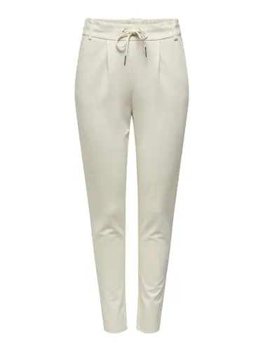 ONLY Female Hose ONLPOPTRASH – Klassische Normal geschnittene Hose - Damen-Hosen mit mittlerer Taille aus 63% LENZING ECOVERO Viscose für nachhaltigen Tragekomfort und perfekten Sitz.
