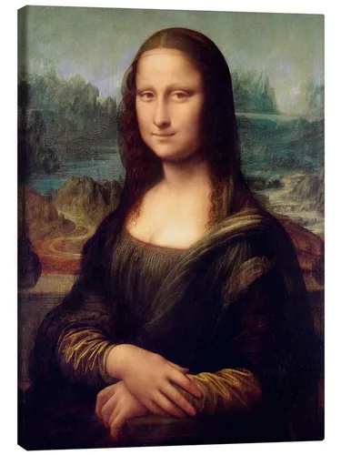 Posterlounge Wandbild Mona Lisa, Leonardo da Vinci, erhältlich als Poster, Leinwandbild, Wandsticker oder Acrylglasbild