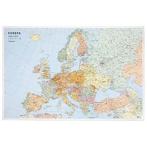 VELOFLEX Schreibtischunterlage Europakarte Kunststoff 60,0 x 40,0 cm, 1 St.