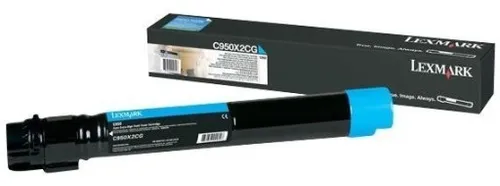 Original Lexmark Toner C950X2CG - cyan, für C 950 DE, hohe Kapazität von 24.000 Seiten, 100%-ige Funktionsfähigkeit garantiert