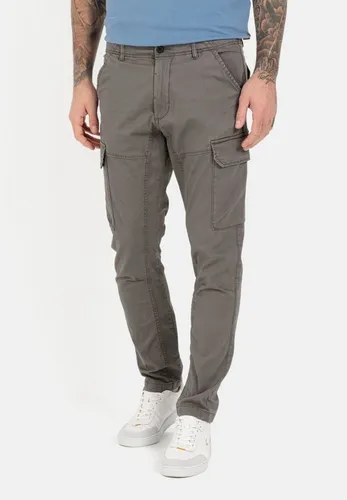 camel active Herren Tapered Fit Cargo Hose Grau - Wanderhose aus Baumwoll-Twill mit Elasthan für optimalen Tragekomfort, ideal für Outdoor-Aktivitäten und lässige Looks.