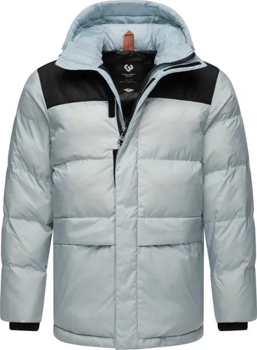 RAGWEAR Mikkesh Herren Steppjacke XXL, metallicblau - Funktionsjacke aus wasser- und windabweisendem Material, perfekt für kalte Tage. Sportlicher Schnitt mit verstellbarer Kapuze und elastischen Bündchen für optimalen Komfort.