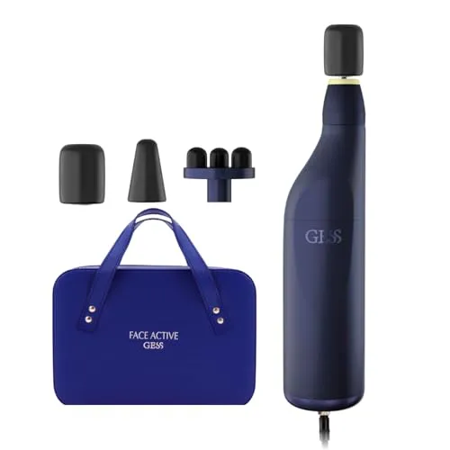 GESS FaceActive Professional BMS – Biomechanisches Gesichtsmassagegerät für Anti-Aging - Geräte zur Faltenreduzierung & Anti-Aging-Geräte mit biomechanischer Stimulation für straffere, jüngere Haut – inklusive 3 vielseitiger Aufsätze und praktischem Reiseetui.