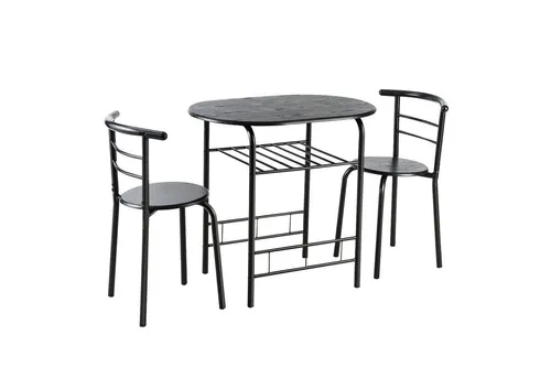 KOMFOTTEU Essgruppe Sitzgruppe, (Set, 3-tlg), Balkonset aus Holz