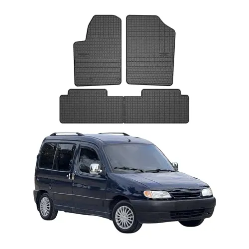 OMAC Auto-Fußmatten für Citroen Berlingo 1996-2010 - Fahrzeugspezifische Gummimatten, rutschfest und wasserdicht, bieten idealen Schutz und einfache Reinigung für den Innenraum Ihres Fahrzeugs.