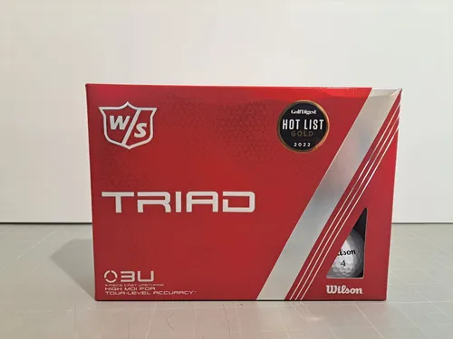 Wilson Staff TRIAD Golfbälle Weiss - 12er Pack