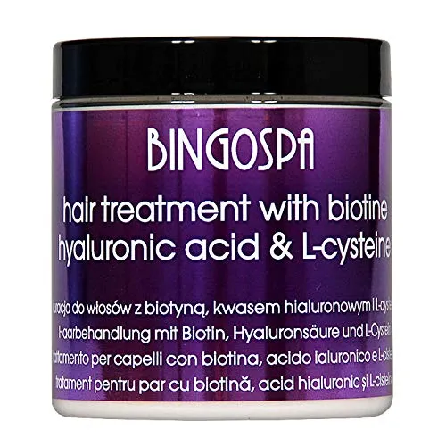 BINGOSPA Haarkur mit Biotin, Hyaluronsaure und L-Cystein fur starke Haare, genährte Haarwurzeln - 250g