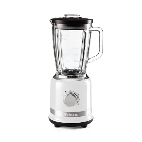 Ariete 585 Modern Standmixer - 1000 W für kreative Küchenideen - Standmixer mit 1,5 L Fassungsvermögen, 4 Geschwindigkeiten und Pulse-Funktion; ideal für Smoothies, Suppen und Cocktails - dein Küchenhelfer für gesunde Genussmomente!