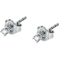 CHRIST Damen-Ohrstecker 375er Weißgold mit 2 Diamanten - Ohrringe für Damen aus 375er Weißgold, modern und zeitlos, mit funkelnden 2 Diamanten für einen eleganten Look.