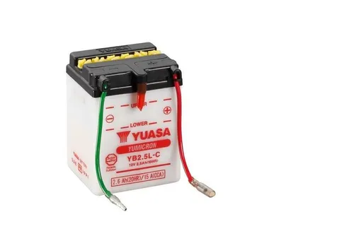 YUASA YB2.5L-C Batterie ohne Säurepack, Größe 80 mm