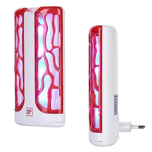 Insektenfalle UV innen von Swissinno - 4 Watt LED Insektenfalle, hygienisch und giftfrei, ideal für Kinder und Haustiere