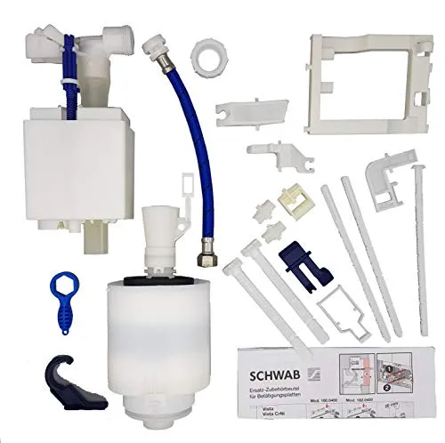 SCHWAB Ersatzteile SET zu UP Spülkasten 187.1200 - Spülkästen Zubehör-Set mit original Füllventil und Dichtungen für eine zuverlässige und nachhaltige Reparatur.