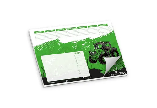 itenga Schreibtischunterlage itenga Schreibtischunterlage Traktor DIN A3 50 Bla