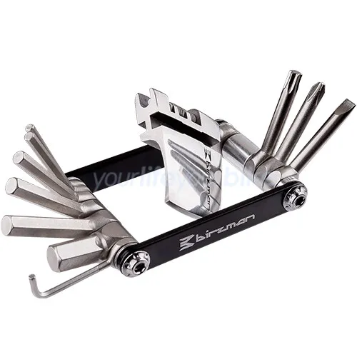 BIRZMAN FEEXMAN E-VERSION 15 Mini Multitool für Fahrräder - Universelles Pocket Bike Tool mit nur 128 g, aus robustem Stahl, ideal für schnelle Reparaturen unterwegs.