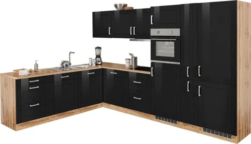 KOCHSTATION Winkelküche KS-Tinnum mit E-Geräten - Küchenzeile mit trendstarkem Design, viel Stauraum und erweiterbar für individuelle Küchenlösungen.