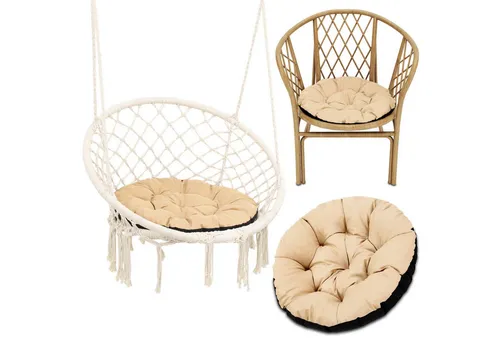 Amazinggirl Hängesessel Kissen 60 cm - Polster für Stühle & Sessel, hochwertig gefüllt für optimalen Komfort und lange Formstabilität, ideal für drinnen und draußen