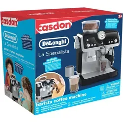 Casdon De'Longhi Spielzeug Barista-Kaffeemaschine - Küchen-Spielzeugset für Kinder ab 3 Jahren mit beweglichen Teilen und realistischen Geräuschen für kreatives Rollenspiel und Entwicklung von Feinmotorik.