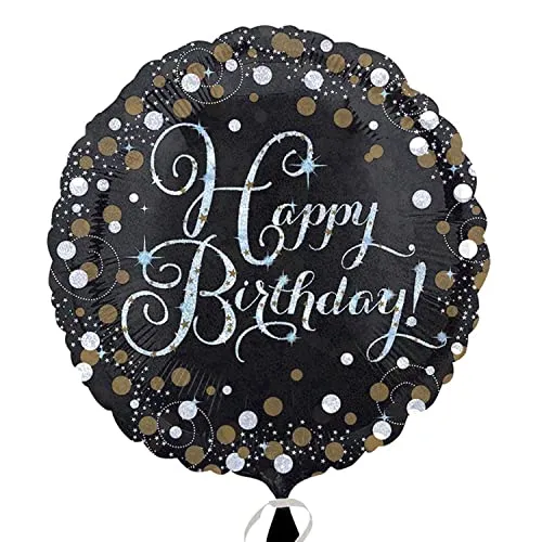 Gold Celebration Happy Birthday Foil Balloon in gold von Amscan
