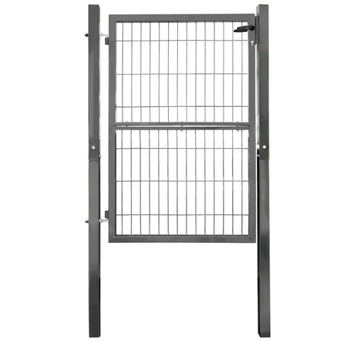 V2Aox Gartentor 140cm - Robuste Gartentür in Anthrazit - Zauntor mit Schloss, ideal für Sicherheit und Stil in Ihrem Garten.