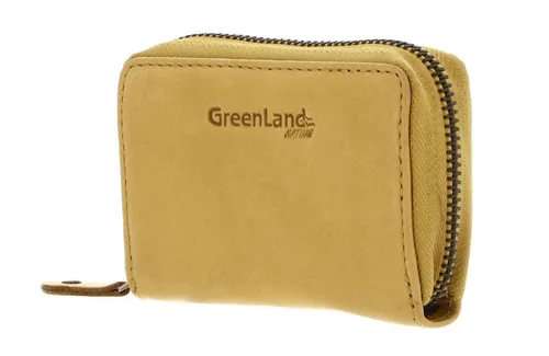 GreenLand Nature Kartenetui Card Case, aus echtem Rindsleder mit RFID-Blocker Schutz