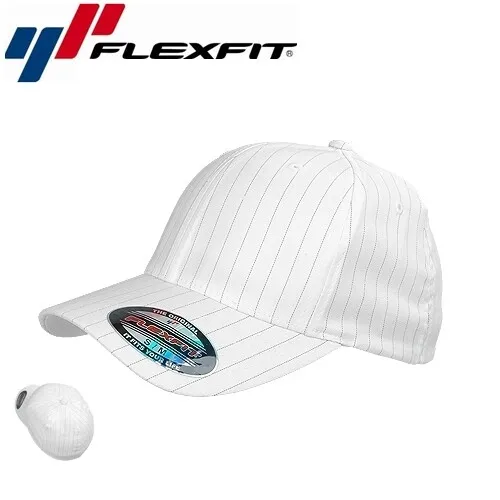 Flexfit Pinstripe Baseball Cap S/M Weiß