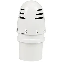 Thermostatkopf mini ''D'', Herz, Anschlussgewinde M30 x 1,5, weiss