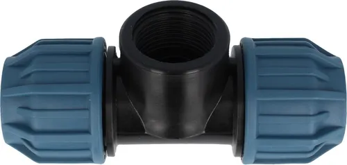 Jason PP-Klemmverbinder T-Stück mit IG Ø 32 x 3/4 Zoll x 32 mm - DVGW zugelassen