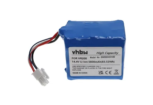 vhbw Akku passend für Vorwerk Kobold VR200 Staubsauger / Saugroboter (5800 Staubsauger-Akku Akku Li-Ion 5800 mAh (14,4 V), Leistungsfähiger Austausch-Akku für Ihren Saugroboter