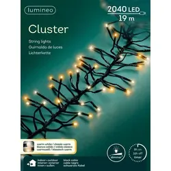 Lumineo Lichterkette 144 LEDs 1,2m in schwarz von Lumineo