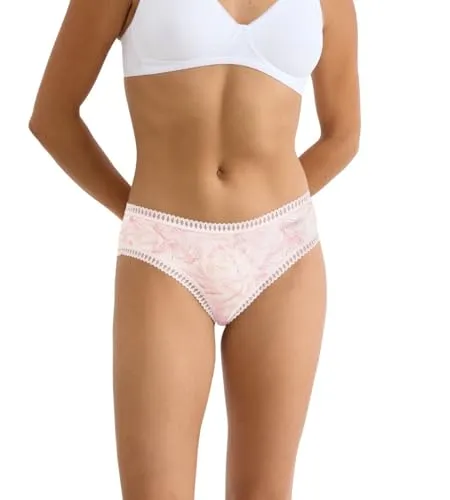 Sloggi GO Crush Hipster 3er Pack (L Red-Light Combination) - 3er Pack Bedeckende Hipster aus superweicher, GOTS-zertifizierter Bio-Baumwolle. Mit grafischem Spitzenmuster an der Taille für einen femininen Look. Ideal für jeden Tag und vielseitig kombinierbar.