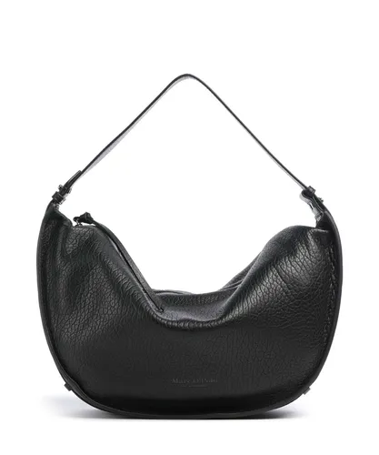 Marc O'Polo Umhängetasche aus echtem Schafsleder in Black - Elegante Damen Umhängetasche aus weichem Schafsleder mit ovaler Form. Praktisches Hauptfach und Innenfach bieten ausreichend Platz. Verstellbarer Schulterriemen für individuellen Tragekomfort.