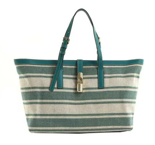 Furla Schultertasche Tote aus echtem Leder in Toni Amatore Blue - Elegante Schultertasche aus hochwertigem Leder mit verstellbaren Tragegriffen. Ideal für den Alltag und stilvolle Auftritte. Maße: 35x25x13 cm, Gewicht: 675 g.