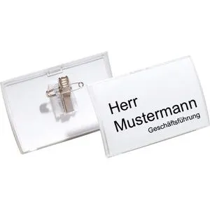 Durable Namensschilder 8211, Click Fold, 75x40 mm von DURABLE