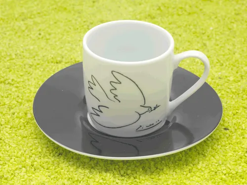 Könitz Porzellan Espresso Tasse&Untertasse Picasso - La Colombe de la Paix 85ml